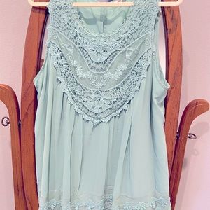 Lace tunic top